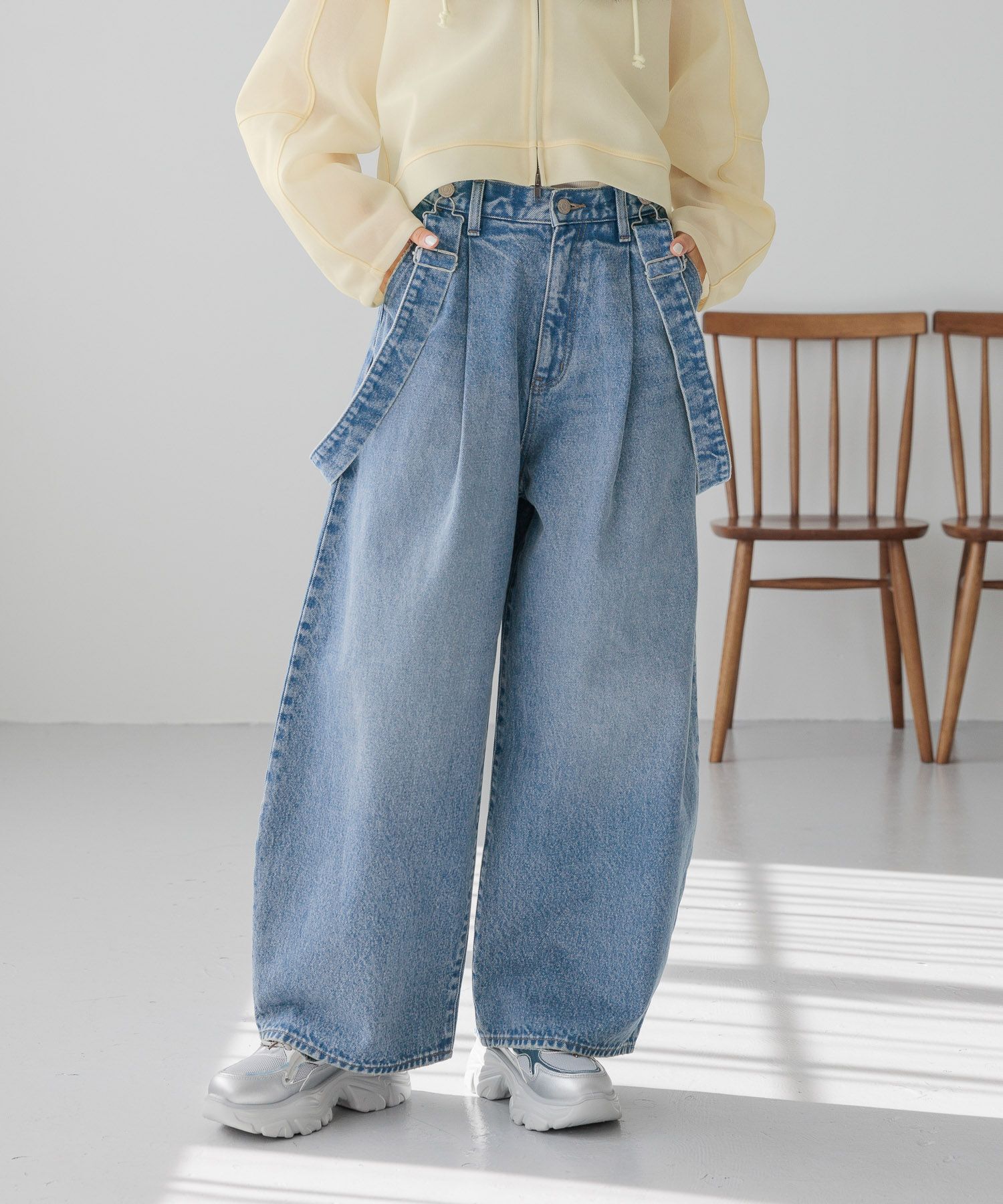 LOWRYS FARM「ＣＯＮＥサスツキカーブデニム」|デニム|BLU5