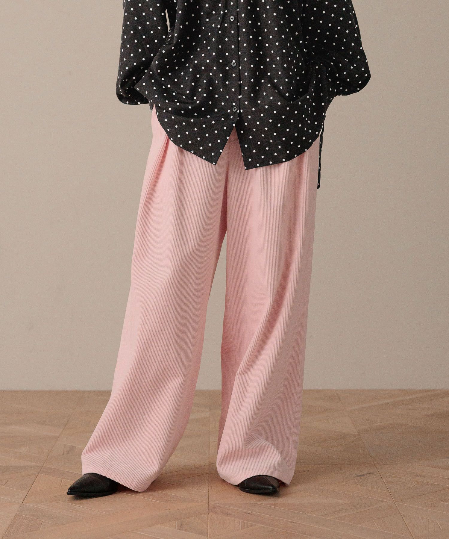 LOWRYS FARM「コーデュロイワイドパンツ」|チノ|PNK2