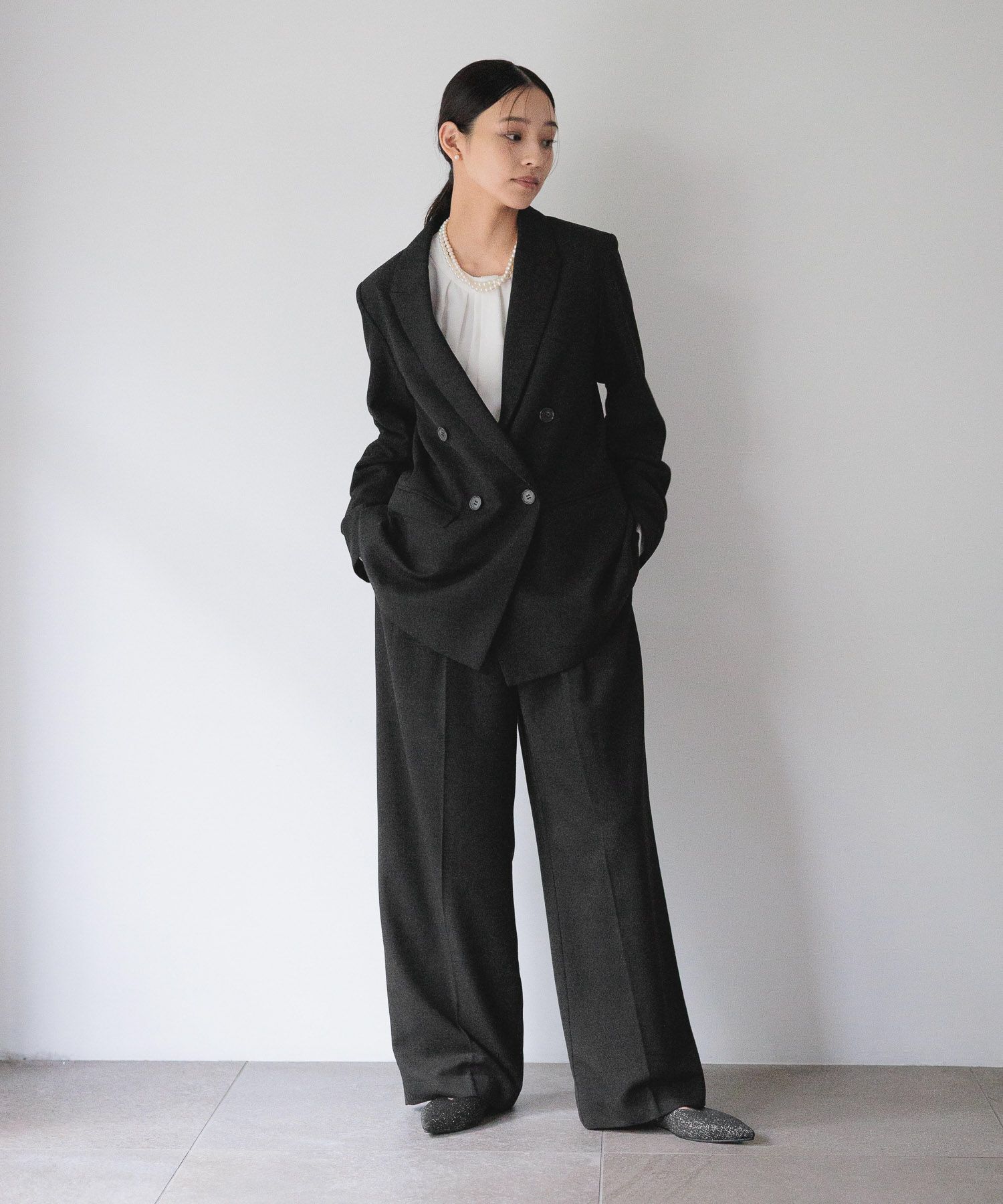  「【入卒／セレモニー】ワイドパンツ」|スラックス|