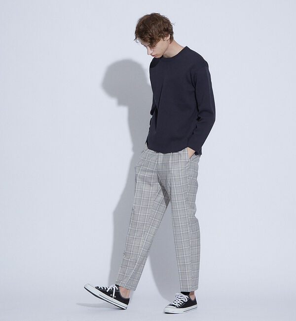 ABAHOUSE「ミラノリブ スムース プルオーバー ニット」|ニット・セーター|