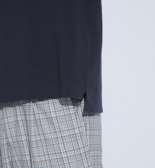 ABAHOUSE「ミラノリブ スムース プルオーバー ニット」|ニット・セーター|