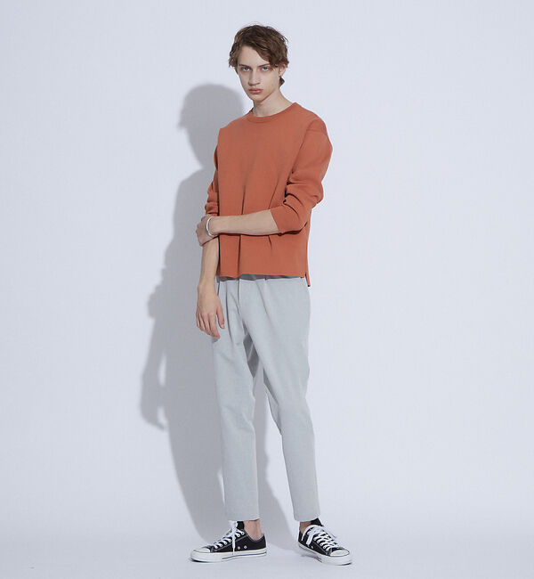 ABAHOUSE「ミラノリブ スムース プルオーバー ニット」|ニット・セーター|