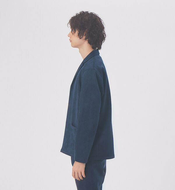 ABAHOUSE「【セットアップ対応】ネオ スエード ボタンレス  カーディガン ジャケット」|その他|