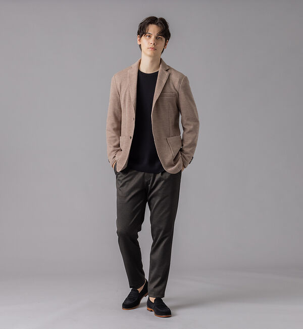 ABAHOUSE「ウールミックス ツイードライク ジャージージャケット」|その他|