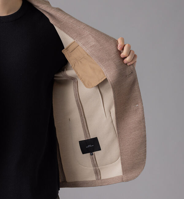 ABAHOUSE「ウールミックス ツイードライク ジャージージャケット」|その他|