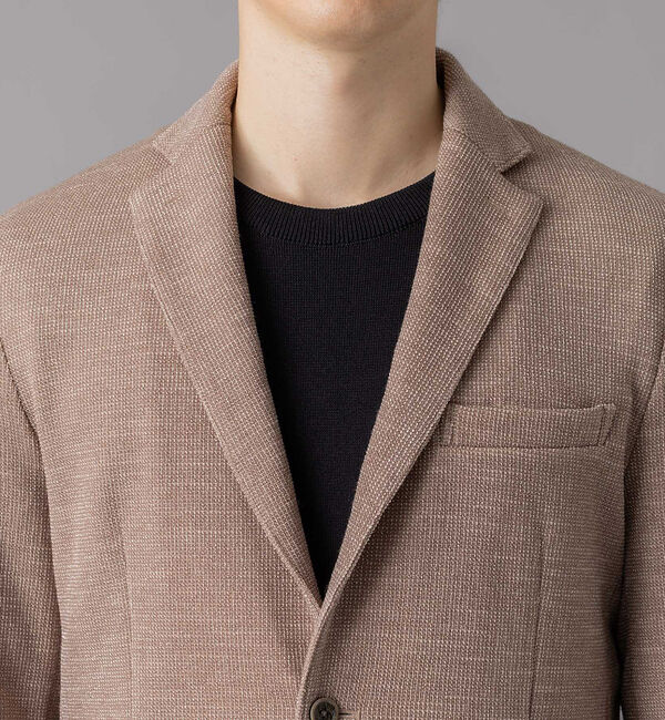 ABAHOUSE「ウールミックス ツイードライク ジャージージャケット」|その他|