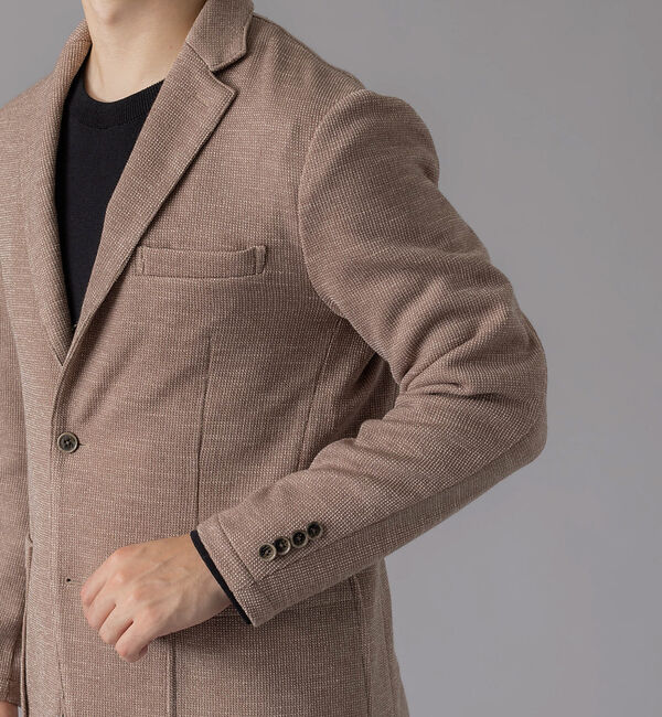 ABAHOUSE「ウールミックス ツイードライク ジャージージャケット」|その他|
