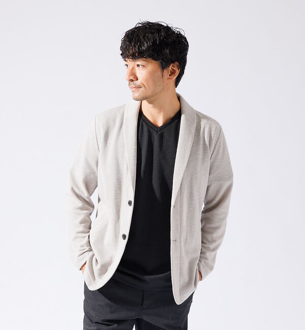 ABAHOUSE「【バーズアイ】ショールジャケット / サマージャケット」|その他|