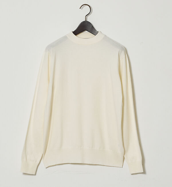 ABAHOUSE「【カシミヤタッチ】ハイゲージ モックネック ニット」|ニット・セーター|