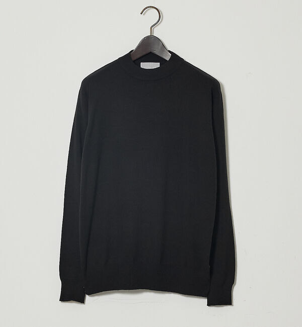 ABAHOUSE「【カシミヤタッチ】ハイゲージ モックネック ニット」|ニット・セーター|