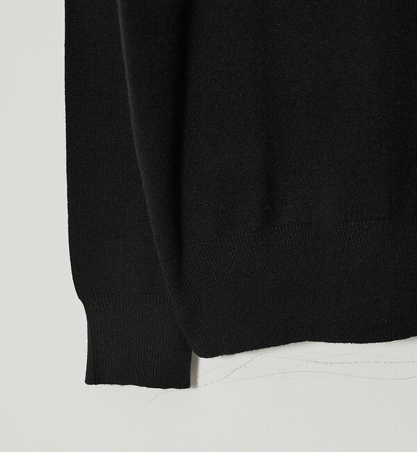 ABAHOUSE「【カシミヤタッチ】ハイゲージ モックネック ニット」|ニット・セーター|
