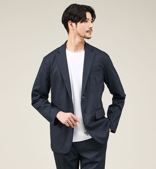 ABAHOUSE「【新型/上下2点セット】ポンチ セットアップ/スーツ ジャケット＆スラックス」|スーツ|