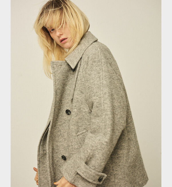 Rouge vif「【2サイズ展開】ウール混ショート丈スライバーコート」|その他|