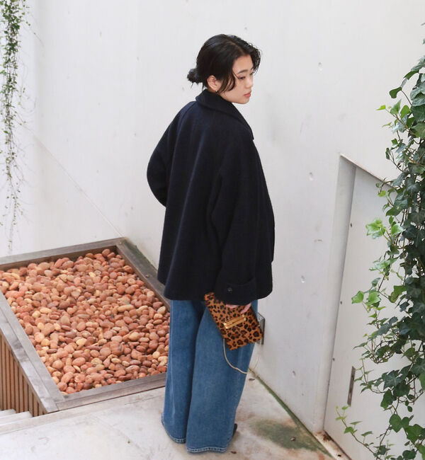 Rouge vif「【2サイズ展開】ウール混ショート丈スライバーコート」|その他|