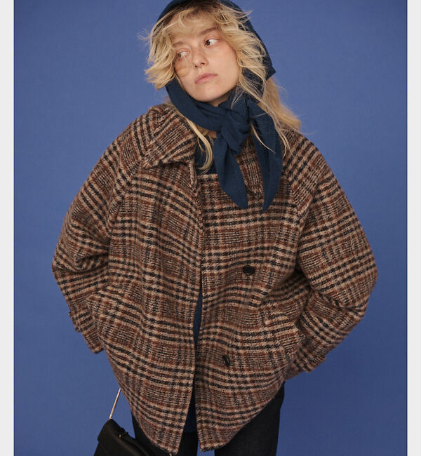 Rouge vif「【2サイズ展開】ウール混ショート丈スライバーコート」|その他|