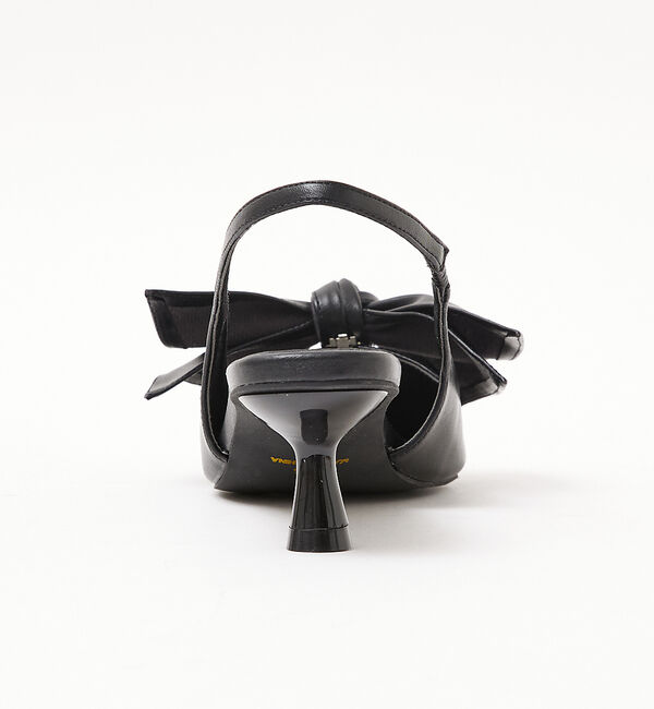 AU BANNISTER「【LAROUTE】リボンクリップ スリングバックパンプス」|パンプス|