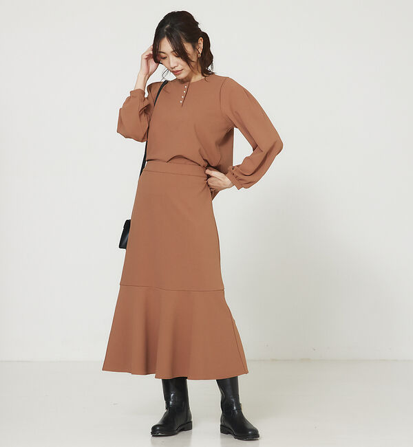 abahouse mavie「カットジョーゼットマーメイドスカート」|スカート|