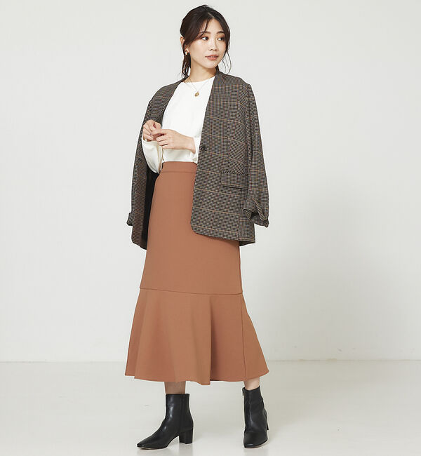 abahouse mavie「カットジョーゼットマーメイドスカート」|スカート|