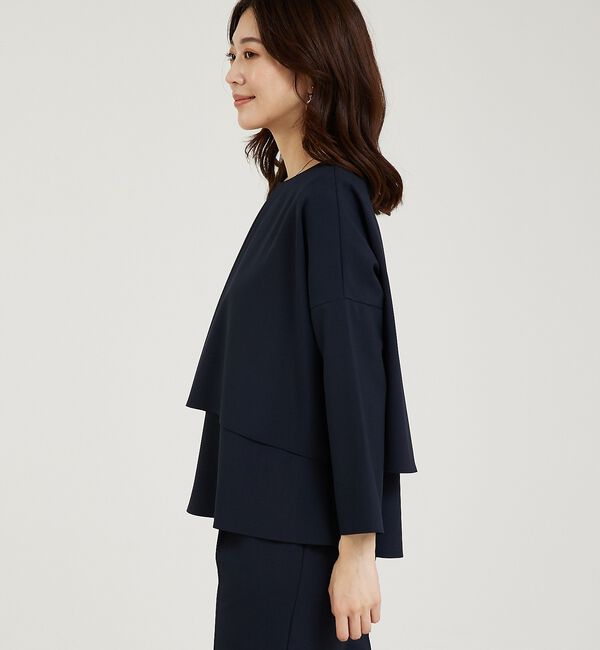 abahouse mavie「【エニデイカセット】ノーカラージャケット＆バックフレアパンツセットアップ」|スーツ|