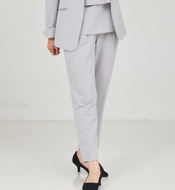 abahouse mavie「【エニデイカセット】タックテーパードパンツ」|スラックス|