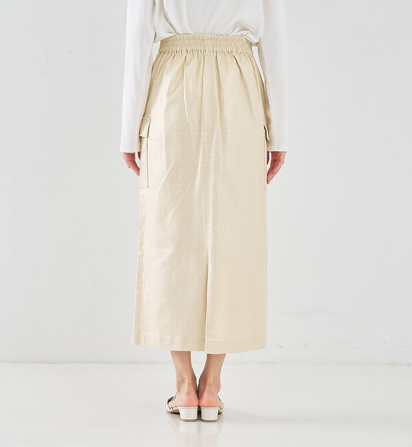 abahouse mavie「箔&綿ストレッチカーゴスカート」|スカート|