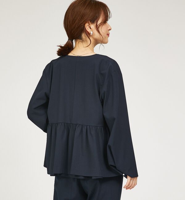 abahouse mavie「【WEB Domani掲載】【セットアップ対応/エニデイカセット】ノーカラーボレ」|ノーカラージャケット|