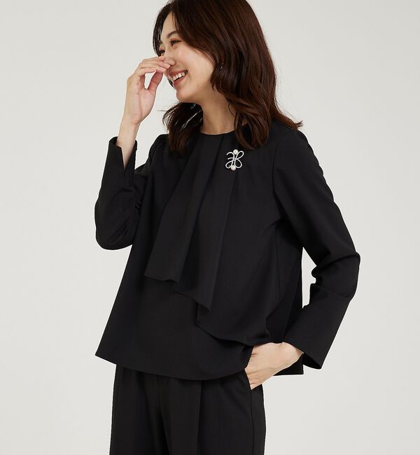 abahouse mavie「【上下２点セット/エニデイカセット】タックフレアーセットアップ」|スーツ|