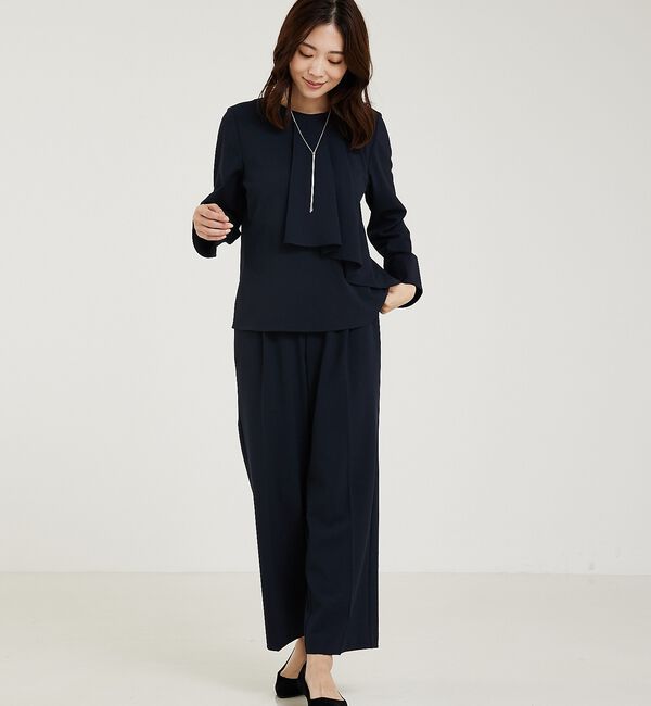 abahouse mavie「【上下２点セット/エニデイカセット】タックフレアーセットアップ」|スーツ|