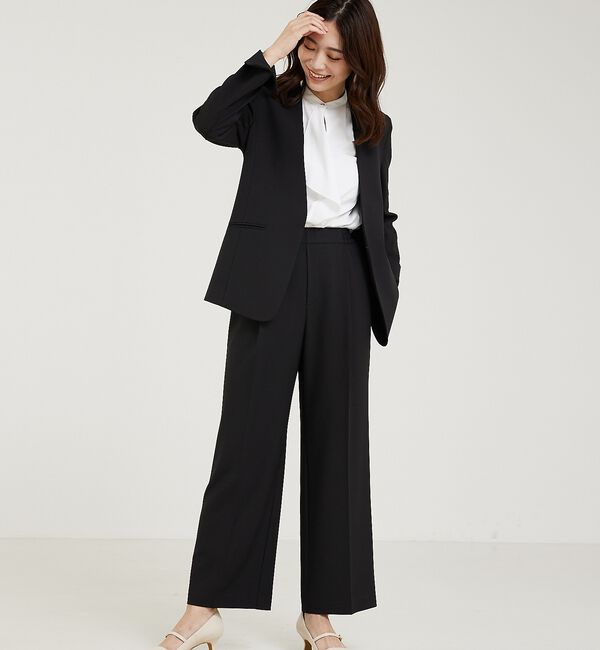 abahouse mavie「【WEB Domani掲載】【エニデイカセット】ノーカラージャケット」|ノーカラージャケット|