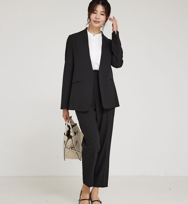 abahouse mavie「【WEB Domani掲載】【エニデイカセット】ノーカラージャケット」|ノーカラージャケット|