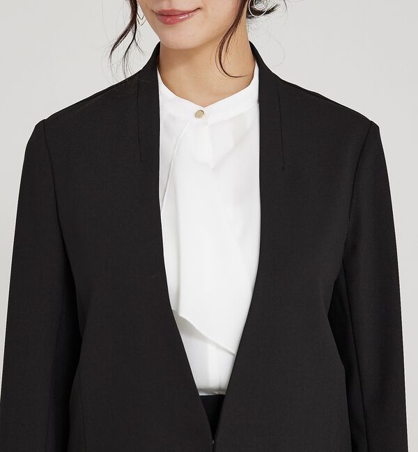 abahouse mavie「【WEB Domani掲載】【エニデイカセット】ノーカラージャケット」|ノーカラージャケット|