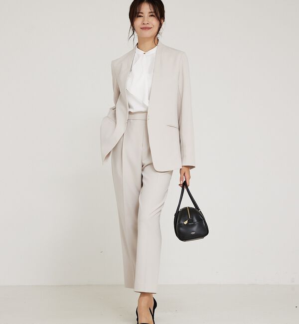 abahouse mavie「【WEB Domani掲載】【エニデイカセット】ノーカラージャケット」|ノーカラージャケット|