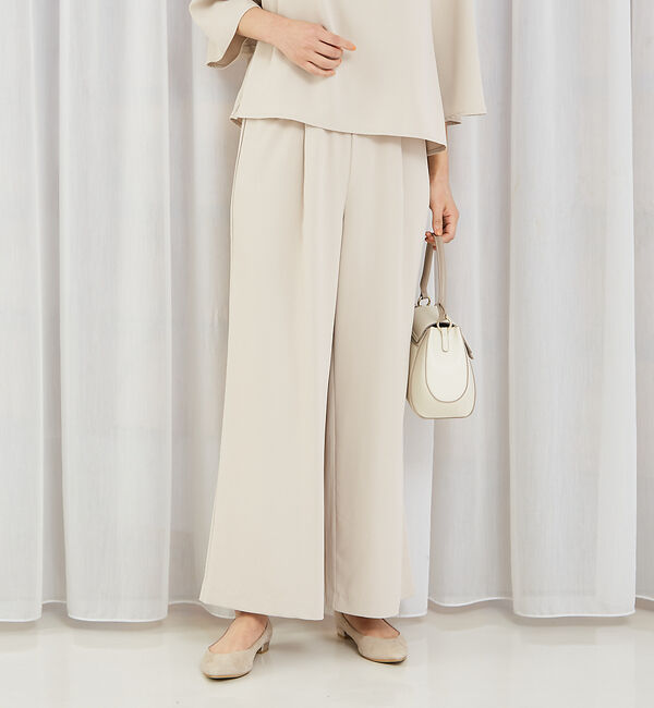 abahouse mavie「【販売店舗限定！上下２点セット】フレアブラウス&times;ワイドパンツセットアップ」|ワンピース|