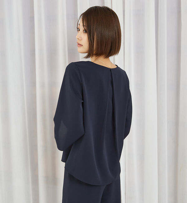 abahouse mavie「【販売店舗限定！上下２点セット】フレアブラウス&times;ワイドパンツセットアップ」|ワンピース|