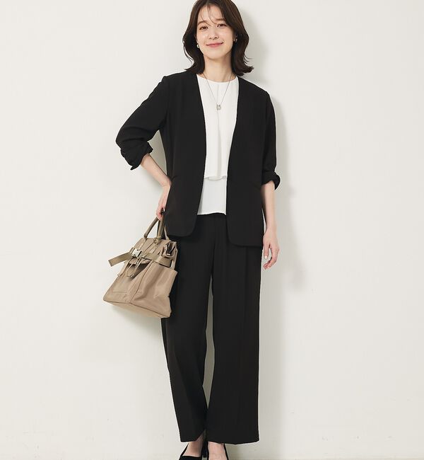 abahouse mavie「【エニデイカセット・サマー】ジョーゼットストレートパンツ」|その他|