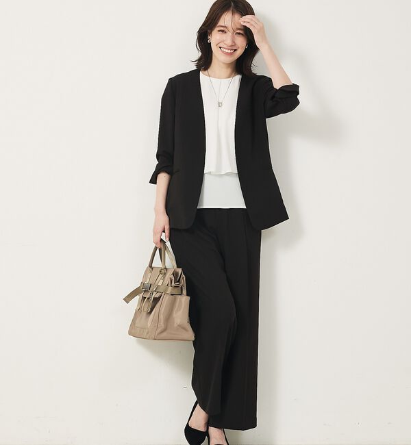 abahouse mavie「【エニデイカセット・サマー】ジョーゼットストレートパンツ」|その他|