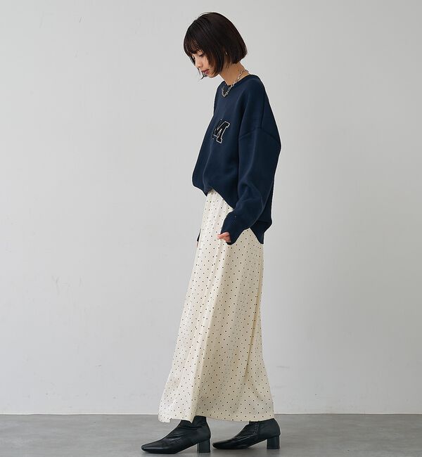 abahouse mavie「ドットマーメイドスカート」|スカート|