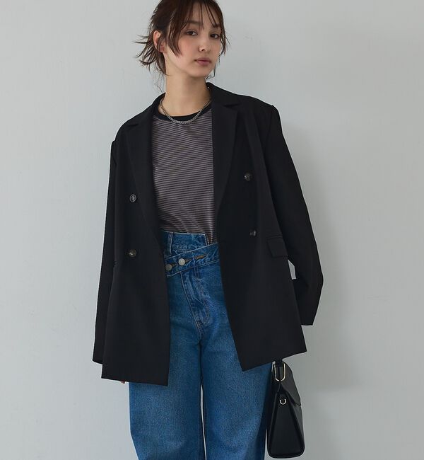 abahouse mavie「【総裏】ダブルジャケット/フリーサイズ/春アウター/長袖/春服」|その他|