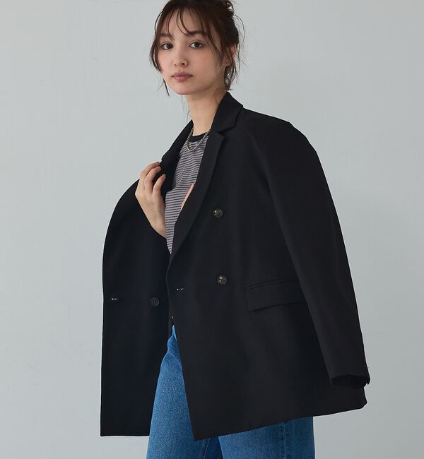 abahouse mavie「【総裏】ダブルジャケット/フリーサイズ/春アウター/長袖/春服」|その他|