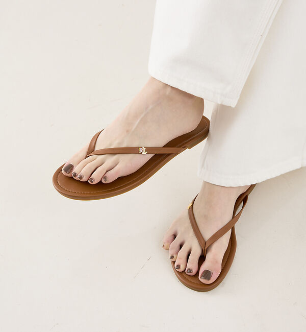 The Store by C' 「【POLO RALPH LAUREN 】RAQUEL／レザーフリップフロップ」|サンダル|