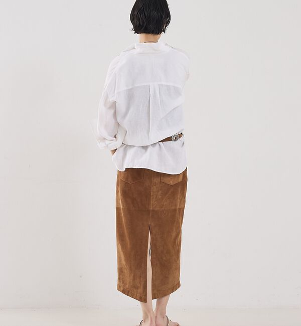 The Store by C' 「【COCUCA】スエードスリットスカート」|スカート|