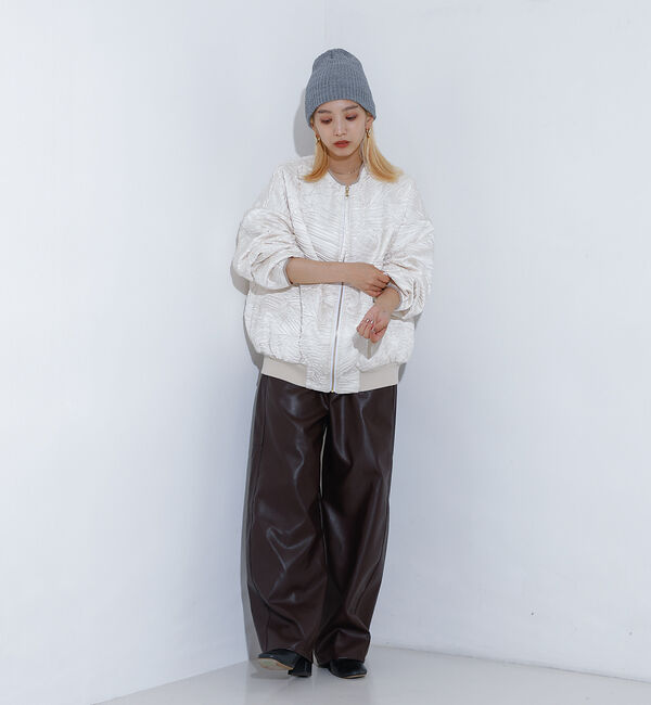 NOMINE「フェイクレザー カーブ パンツ」|その他|