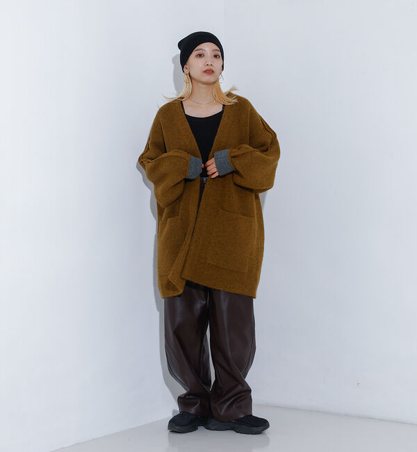 NOMINE「フェイクレザー カーブ パンツ」|その他|