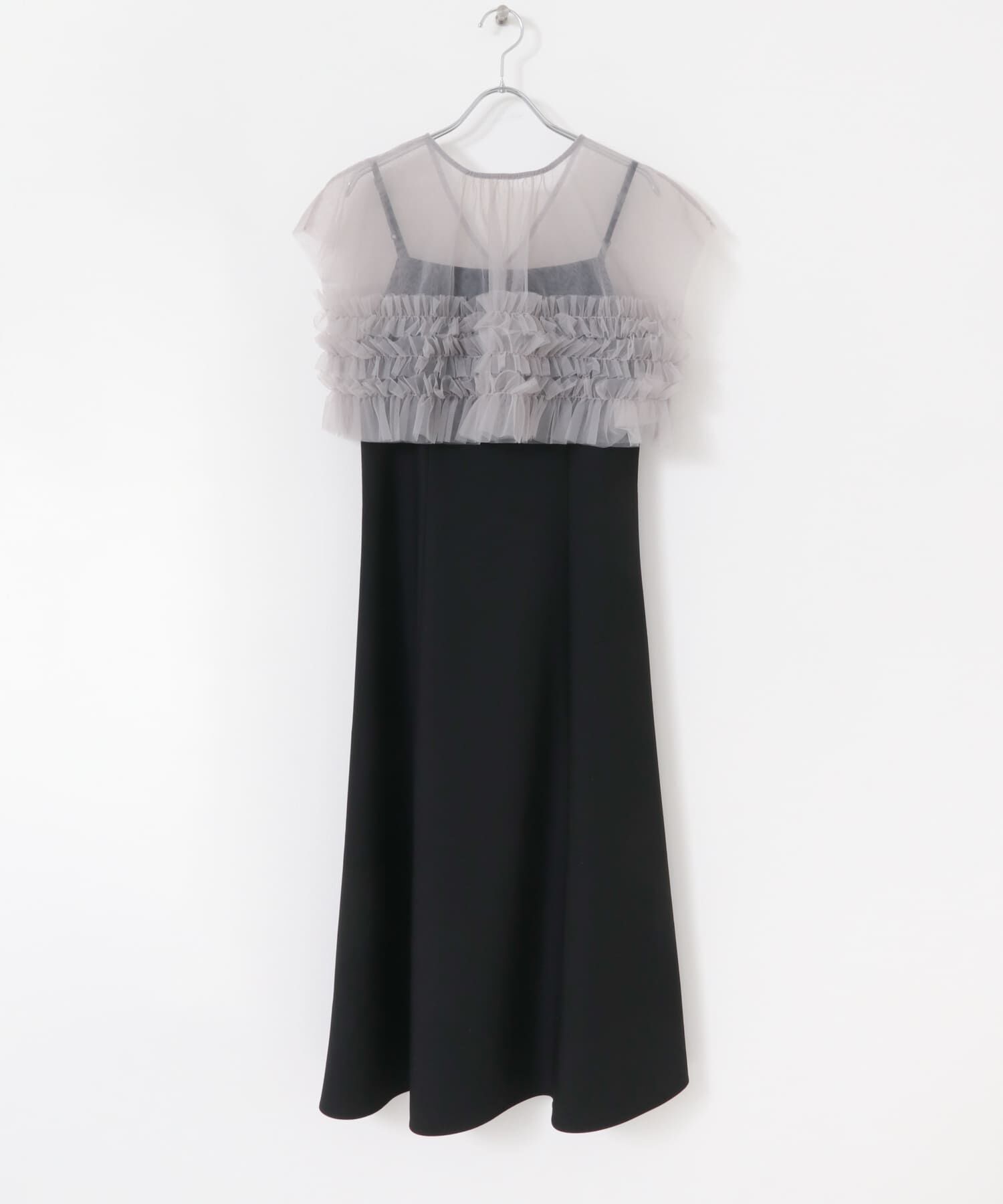 URBAN RESEARCH ROSSO「チュールフリルドレス」|ワンピース|