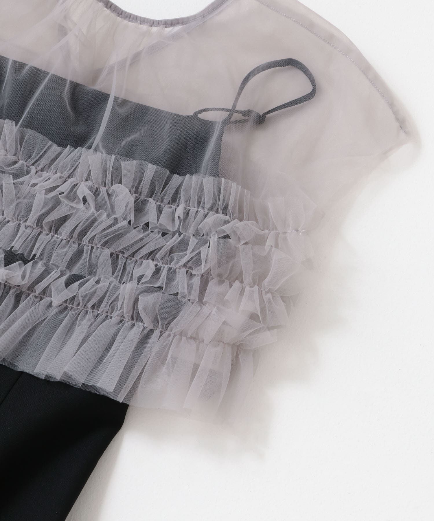 URBAN RESEARCH ROSSO「チュールフリルドレス」|ワンピース|