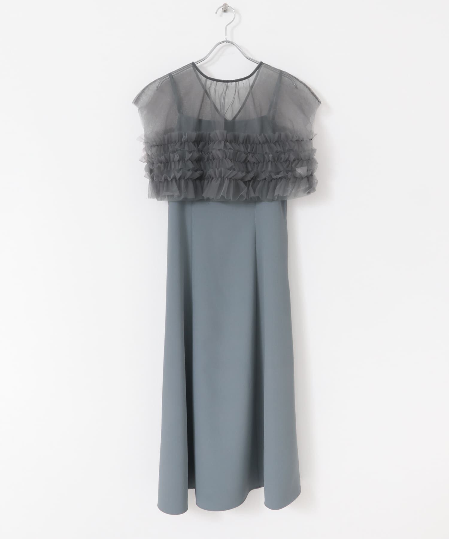 URBAN RESEARCH ROSSO「チュールフリルドレス」|ワンピース|