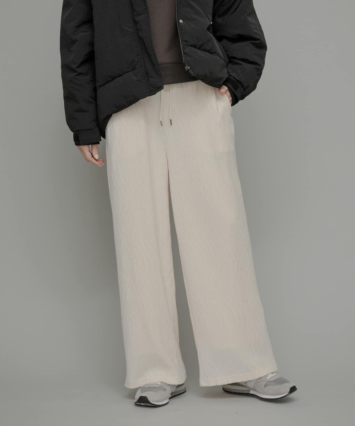 Sonny Label 「ベロアプリーツイージーカットパンツ」|その他|ホワイト系その他