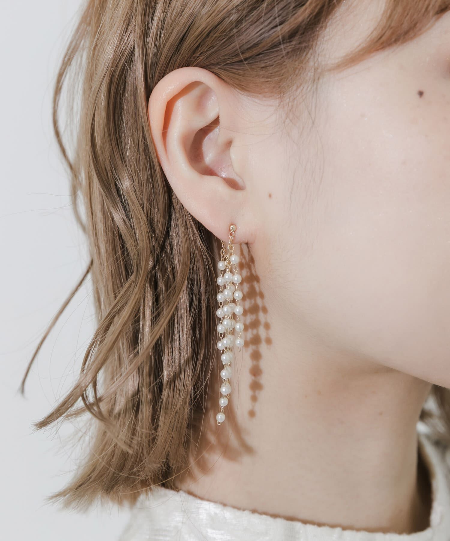 SMELLY「パールフリンジピアス」|ピアス|