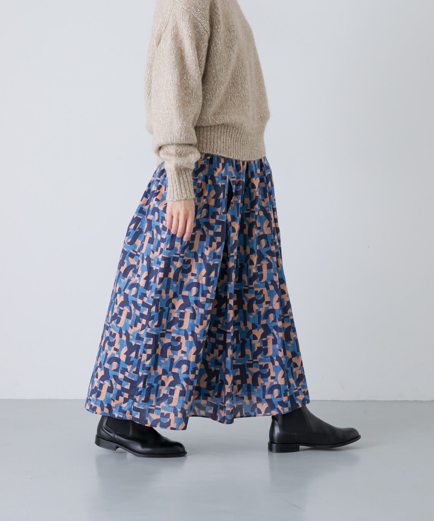 かぐれ「リバティプリントスカート」|スカート|