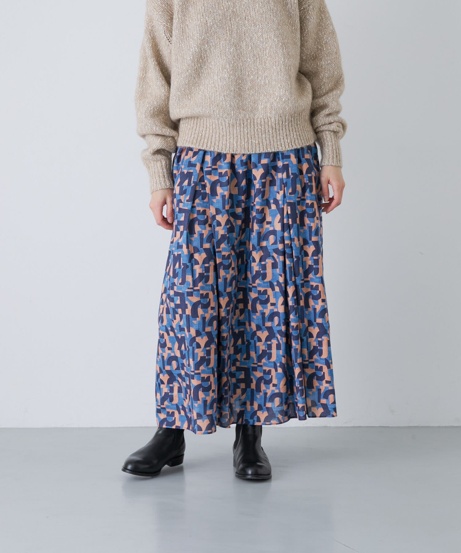 かぐれ「リバティプリントスカート」|スカート|